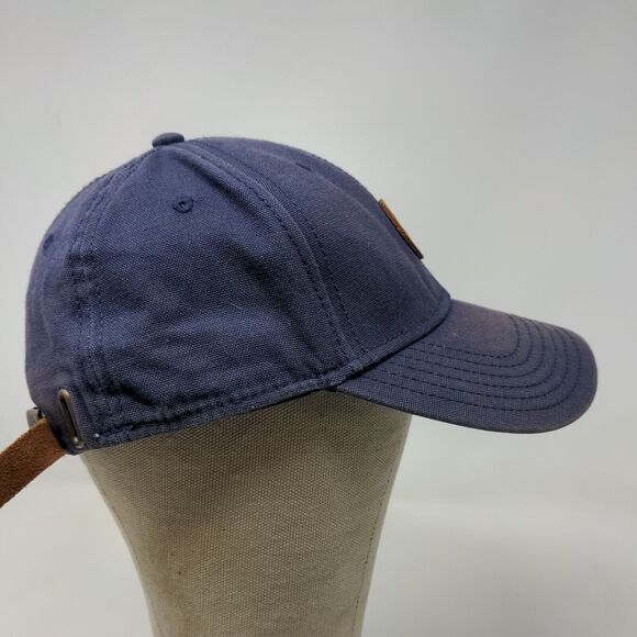 Timberland Men's Slideback Hat Blue Patch Logo 100% Cotton Original 10061 - Picture 6 of 12